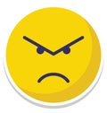 angry, rage Vector Isolated Icon which can easily modify or edit