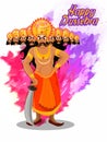 Angry Ravana for Happy Dussehra celebration.