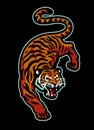 Angry Roaring Tiger Mascot Logo