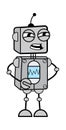 Angry Robot Talking Cartoon