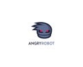 Angry Robot vector logo. Robot techno logo vector.