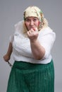 Angry Russian woman Royalty Free Stock Photo