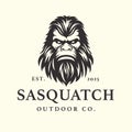 Angry sasquatch logo emblem Royalty Free Stock Photo