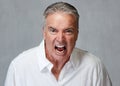 Angry senior man Royalty Free Stock Photo