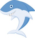 Angry shark cartoon