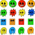 Angry smileys