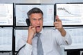 Angry Stock Trader Shouting Royalty Free Stock Photo