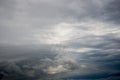 Angry storm clouds over Iowa