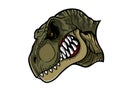 Angry T-Rex Head Royalty Free Stock Photo