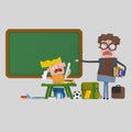 Angry Teacher And Resentful Student 3D