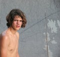 Angry Teen at Skate Park Royalty Free Stock Photo