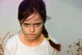 Angry teenager girl Royalty Free Stock Photo