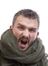 Angry terrorist Royalty Free Stock Photo