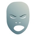 Angry theatrical mask Royalty Free Stock Photo