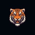 Angry tiger esports mascot logo vector illustration Royalty Free Stock Photo