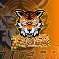 Angry Tiger wild Mascot for e-sport team Royalty Free Stock Photo