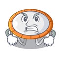 Angry trampoline illustration icon for cartoon design