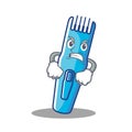 Angry trimmer mascot cartoon style