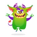 Angry troll cartoon dancing