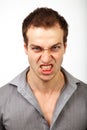 Angry upset man with scary face Royalty Free Stock Photo