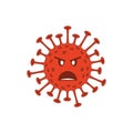 Angry virus sign.