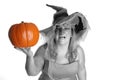 Angry witch Royalty Free Stock Photo