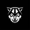 Angry wolf head , illustration vector Royalty Free Stock Photo