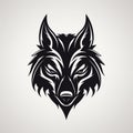 Angry Wolf Tribal Logo: Detailed, Elegant, Emotive Papua New Guinea Art