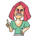 Angry woman