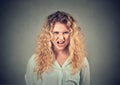 Angry woman having nervous breakdown screaming Royalty Free Stock Photo