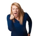 Angry woman Royalty Free Stock Photo