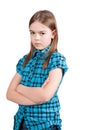 Angry young girl Royalty Free Stock Photo