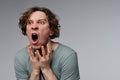 Angry Young Man Shouting Royalty Free Stock Photo