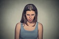 Angry young woman about to have nervous atomic breakdown Royalty Free Stock Photo