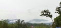 Angsi mountain view from Seremban with morning mist Royalty Free Stock Photo