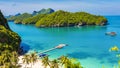 Angthong national marine park, koh Samui, Suratthani, Thailand. Royalty Free Stock Photo