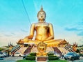 The largest sitting Buddha image in Thailand at the Wat Muang