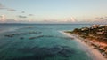 Anguilla, Caribbean beach landscape, drone shot