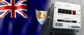 Anguilla - country flag and energy meter