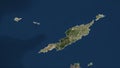 Anguilla outlined. Low-res satellite