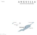 Anguilla political map