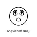 Anguished emoji icon from Emoji collection.