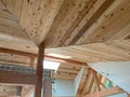 Angular custom timberframe ceiling