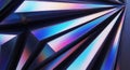Abstract Iridescent Prismatic Geometric Background Royalty Free Stock Photo