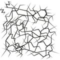 Angular scribble network. Chaotic stroke pattern. Jagged line mesh. Vector abstract tangle. Royalty Free Stock Photo