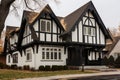 angular shot of a tudors protruding front gable