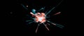 Angular triangular spark texture creating a dynamic visual effect against a black background