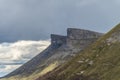 Angulo valley mountains under the clouds in Burgos Royalty Free Stock Photo