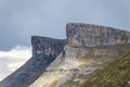 Angulo valley mountains under the clouds in Burgos Royalty Free Stock Photo