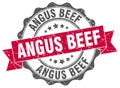 angus beef seal. stamp